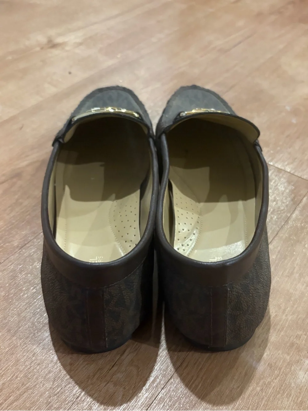 Michael Kors Men’s Brown Logo Moccasin Loafers